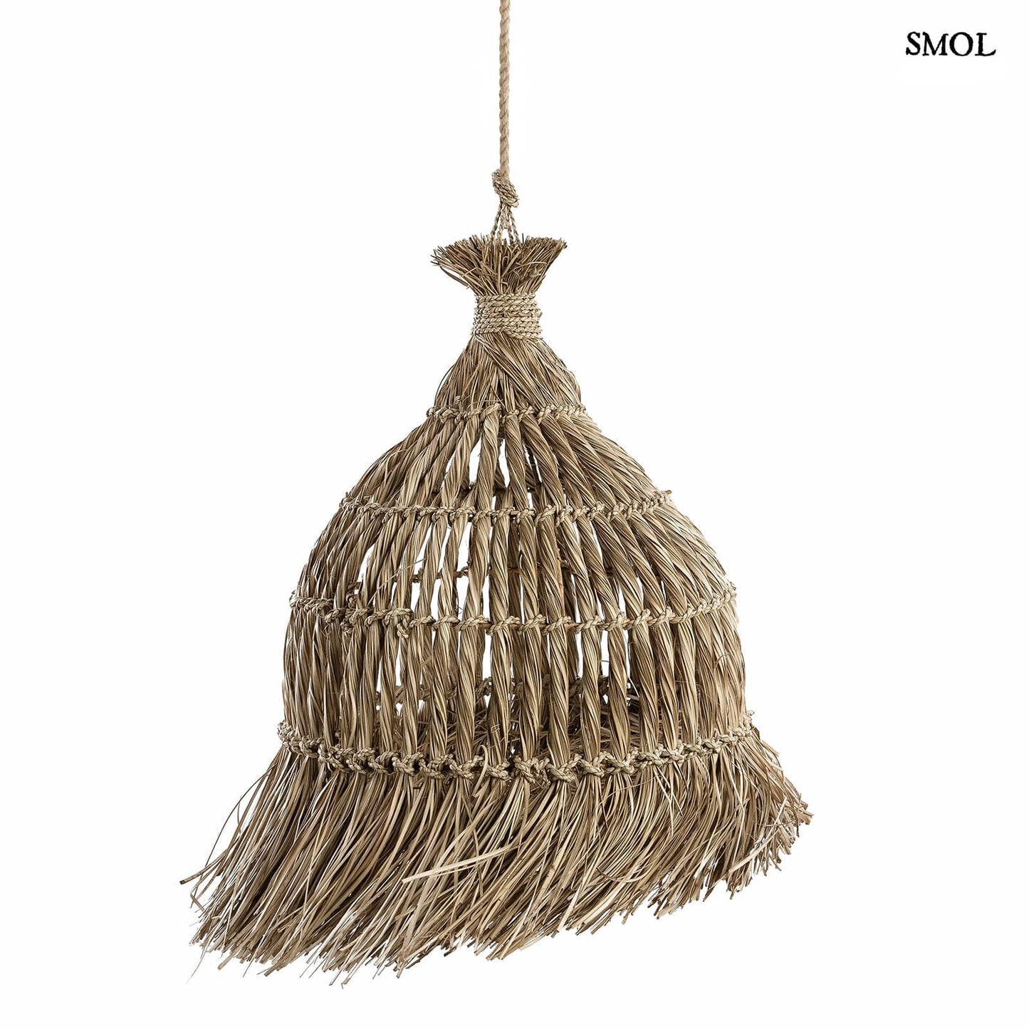 Természetes Függőlámpaernyő, 90 cm |GUAGUA | SMOL - fehér háttérrel