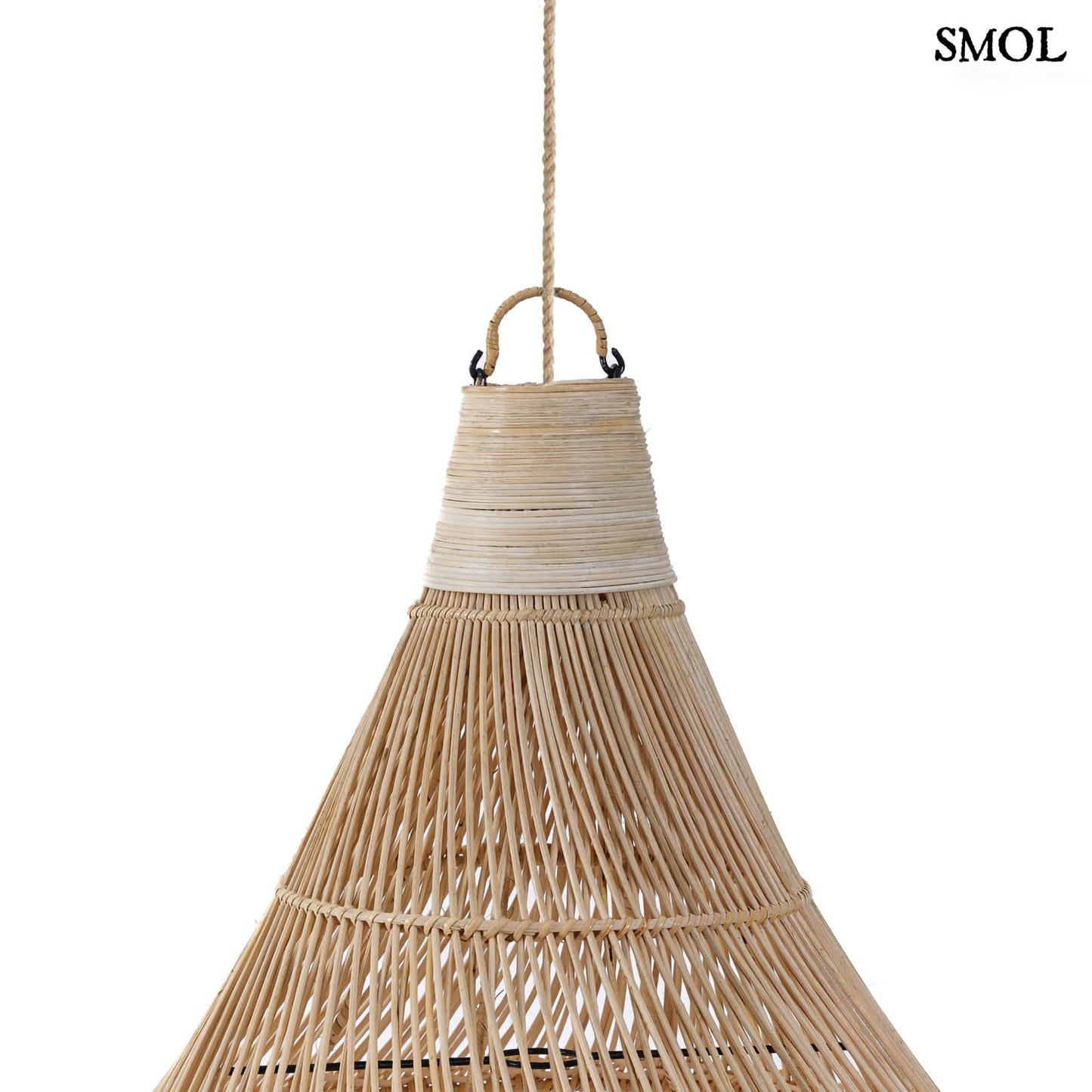 Természetes Rattan Függőlámpaernyő, 110 cm | DROP | SMOL - akasztó nagyítva