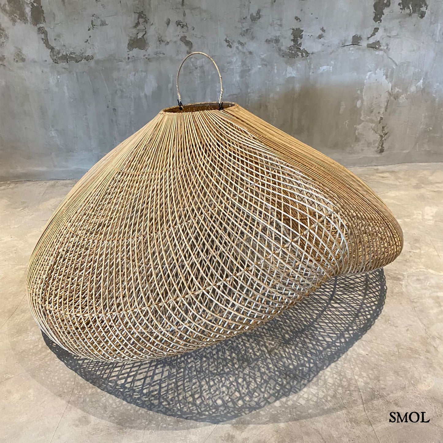 Természetes Rattan Függőlámpaernyő, 120 cm | CLOUD | SMOL - földön