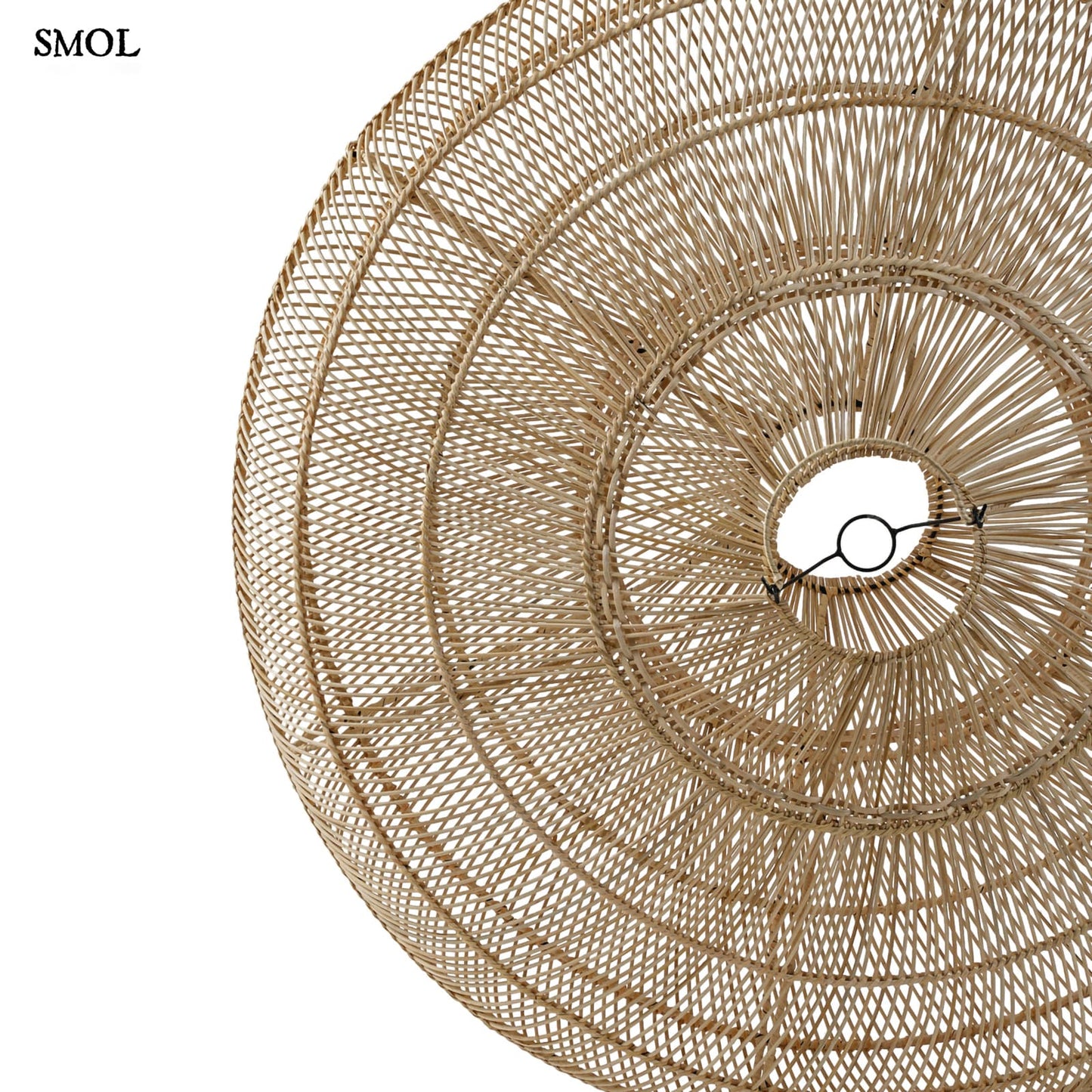 Természetes Rattan Függőlámpaernyő, 150 cm | MACARON | SMOL - alulról