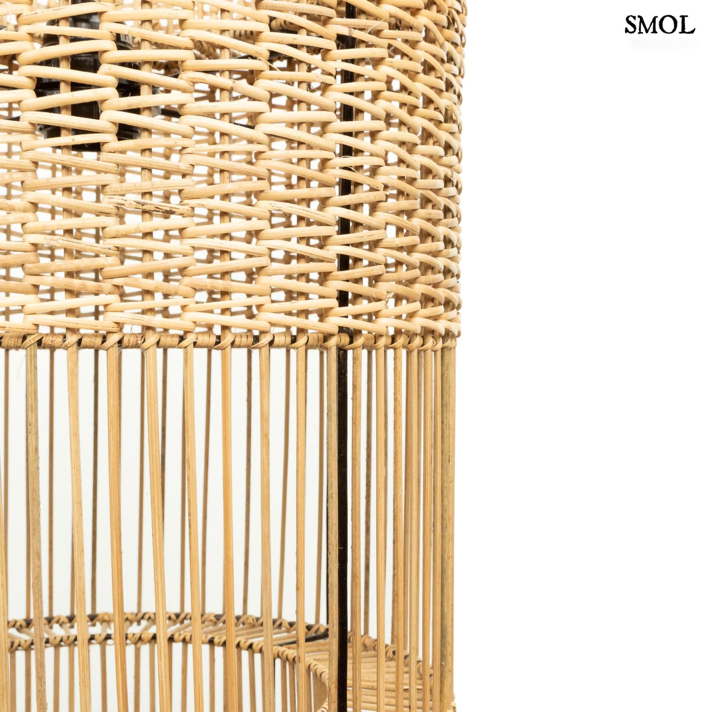 Természetes Rattan Függőlámpaernyő, 40 cm | COLONIAL | SMOL - oldalról nagyítva