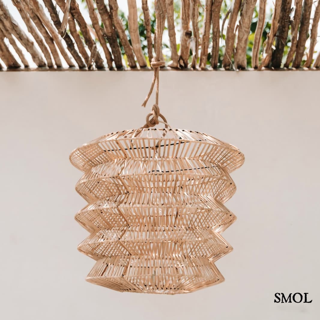 Természetes Rattan Függőlámpaernyő,49 cm | MAD MOISELLE | SMOL - felfüggesztve