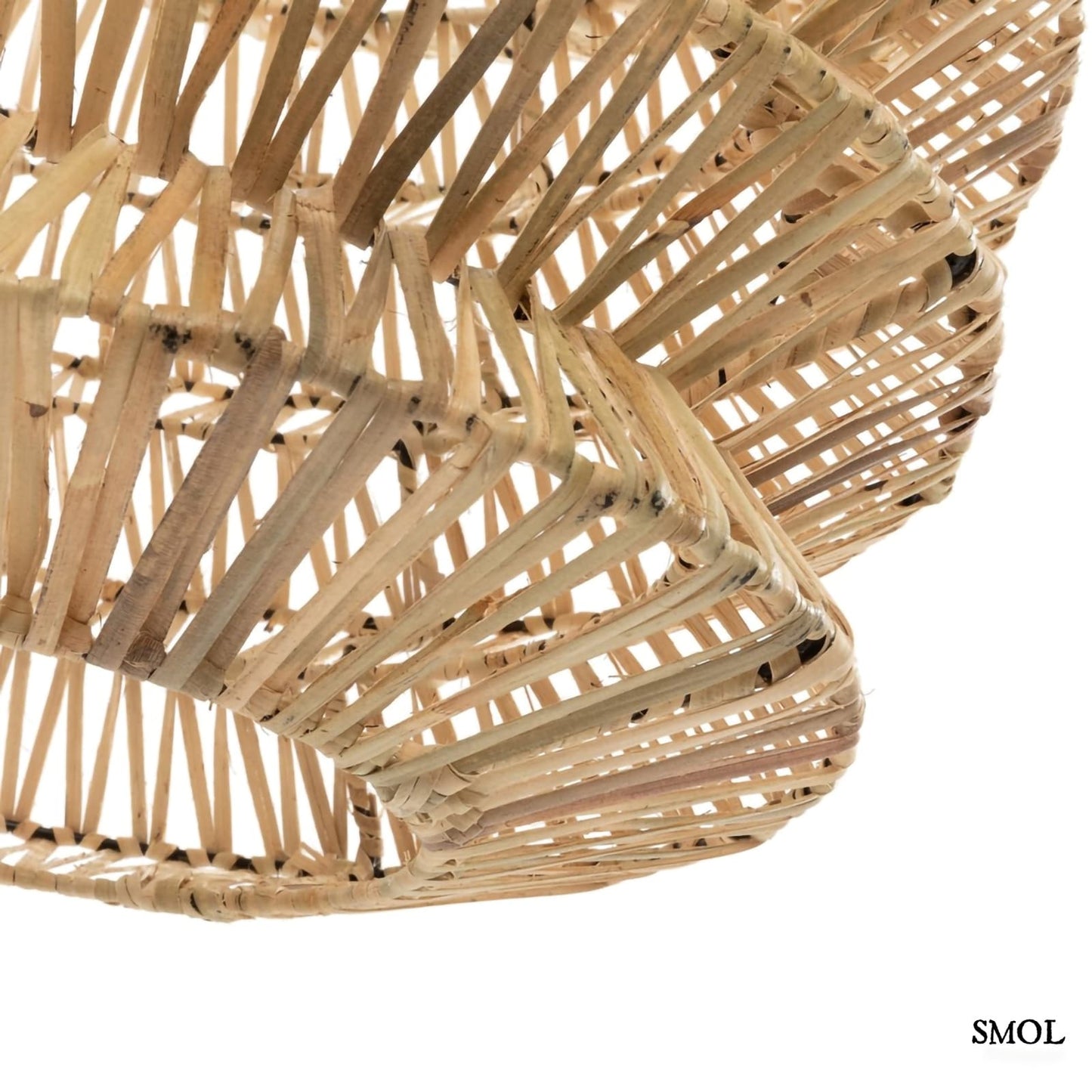 Természetes Rattan Függőlámpaernyő,49 cm | MAD MOISELLE | SMOL - alsó rész nagyítva