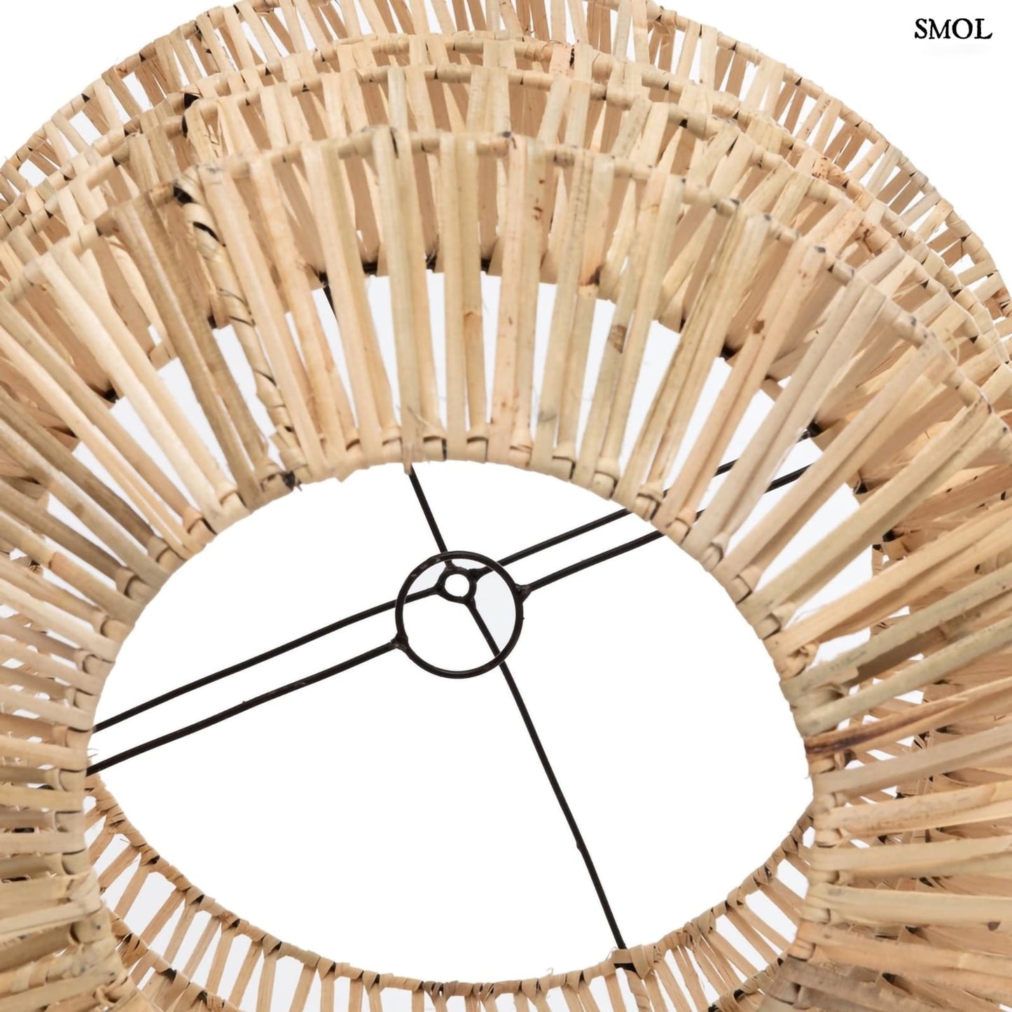 Természetes Rattan Függőlámpaernyő,49 cm | MAD MOISELLE | SMOL - alulról