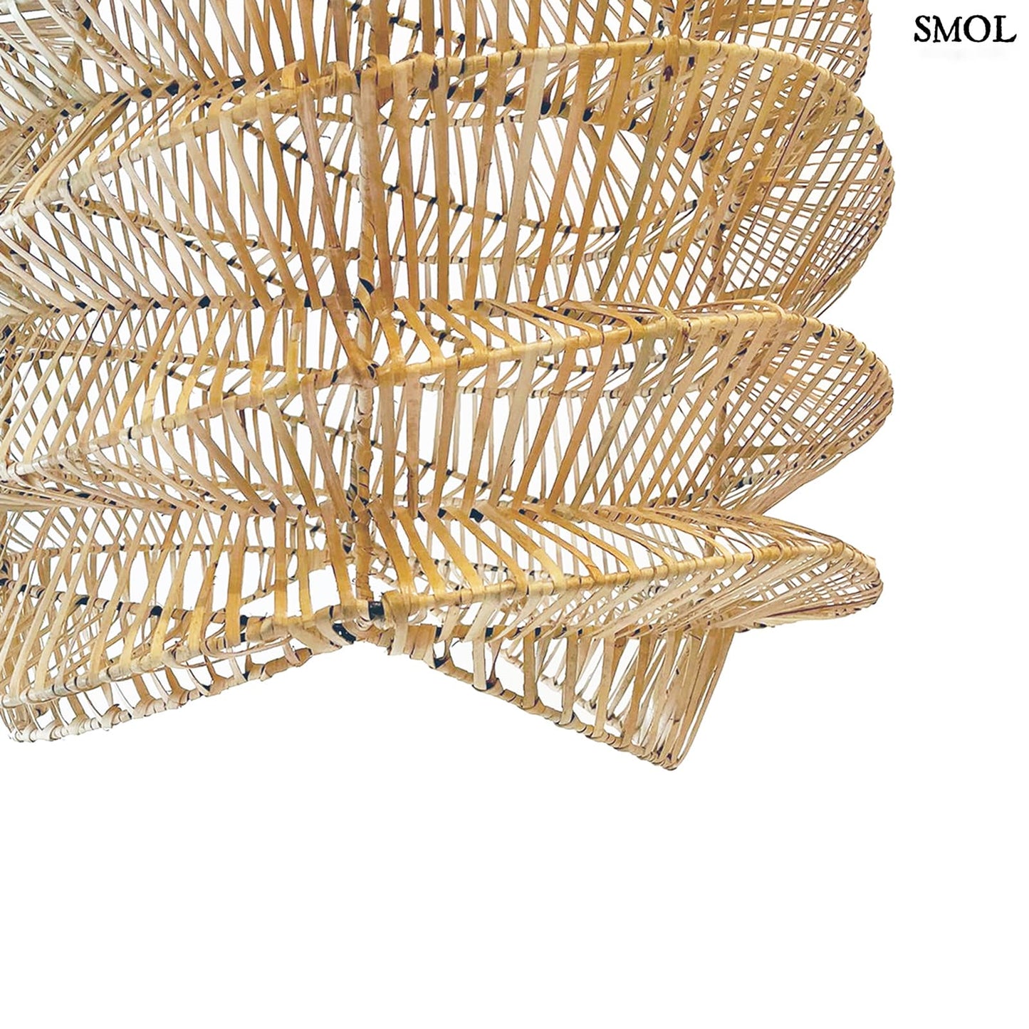 Természetes Rattan Függőlámpaernyő, 55 cm | GOOD VIBES | SMOL - alsó része nagyítva
