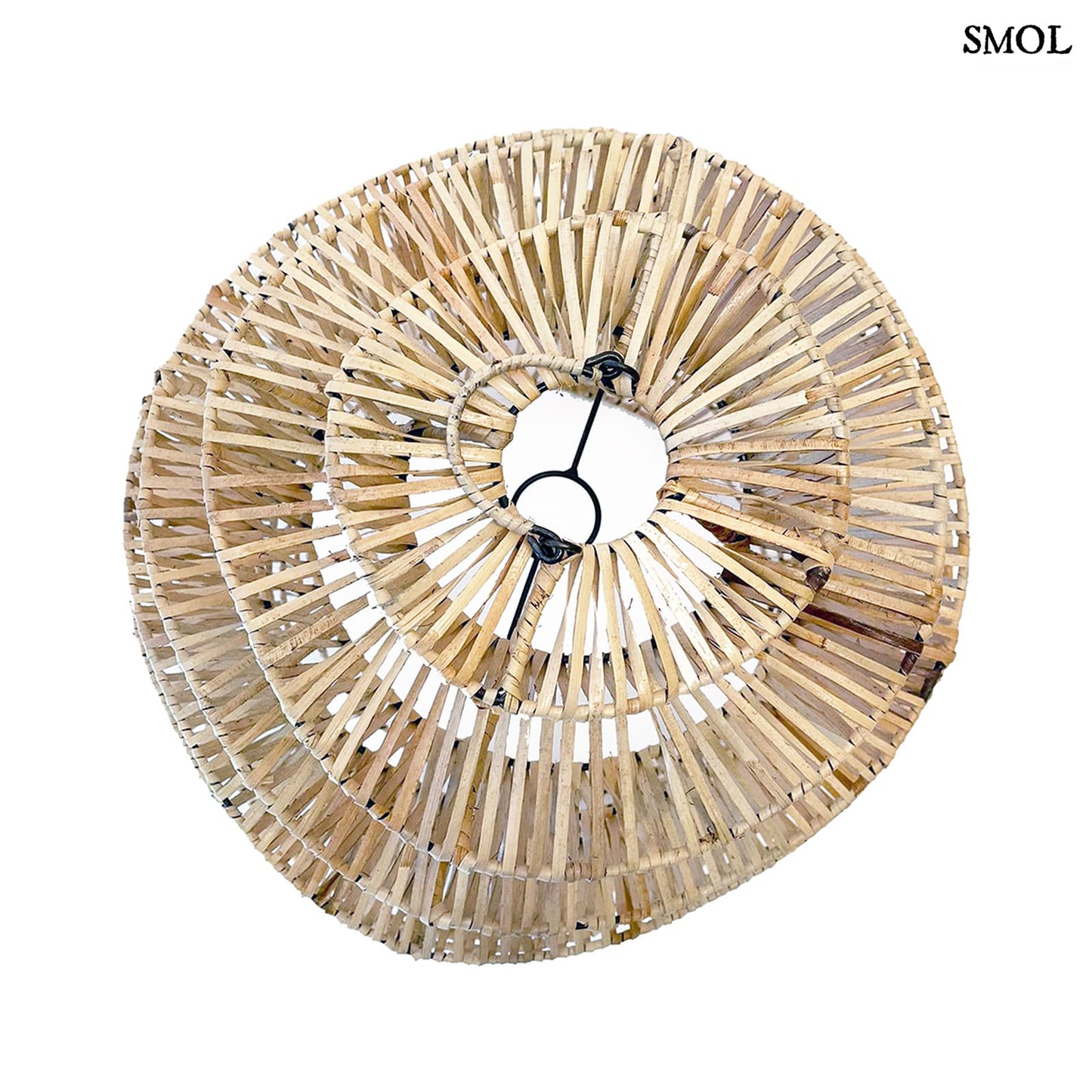 Természetes Rattan Függőlámpaernyő, 55 cm | GOOD VIBES | SMOL - felülről