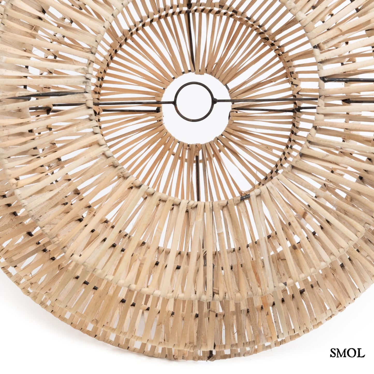 Természetes Rattan Függőlámpaernyő, 55 cm | GOOD VIBES | SMOL - alulról
