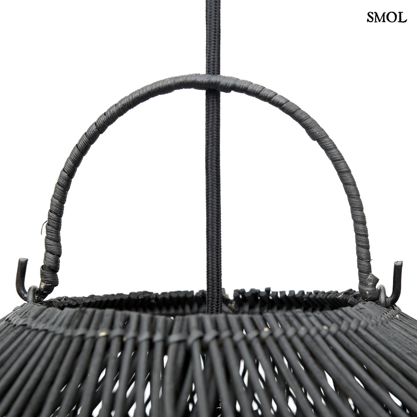 Természetes Rattan Függőlámpaernyő, ⌀60 cm | CLOUD | SMOL - akasztó nagyítva