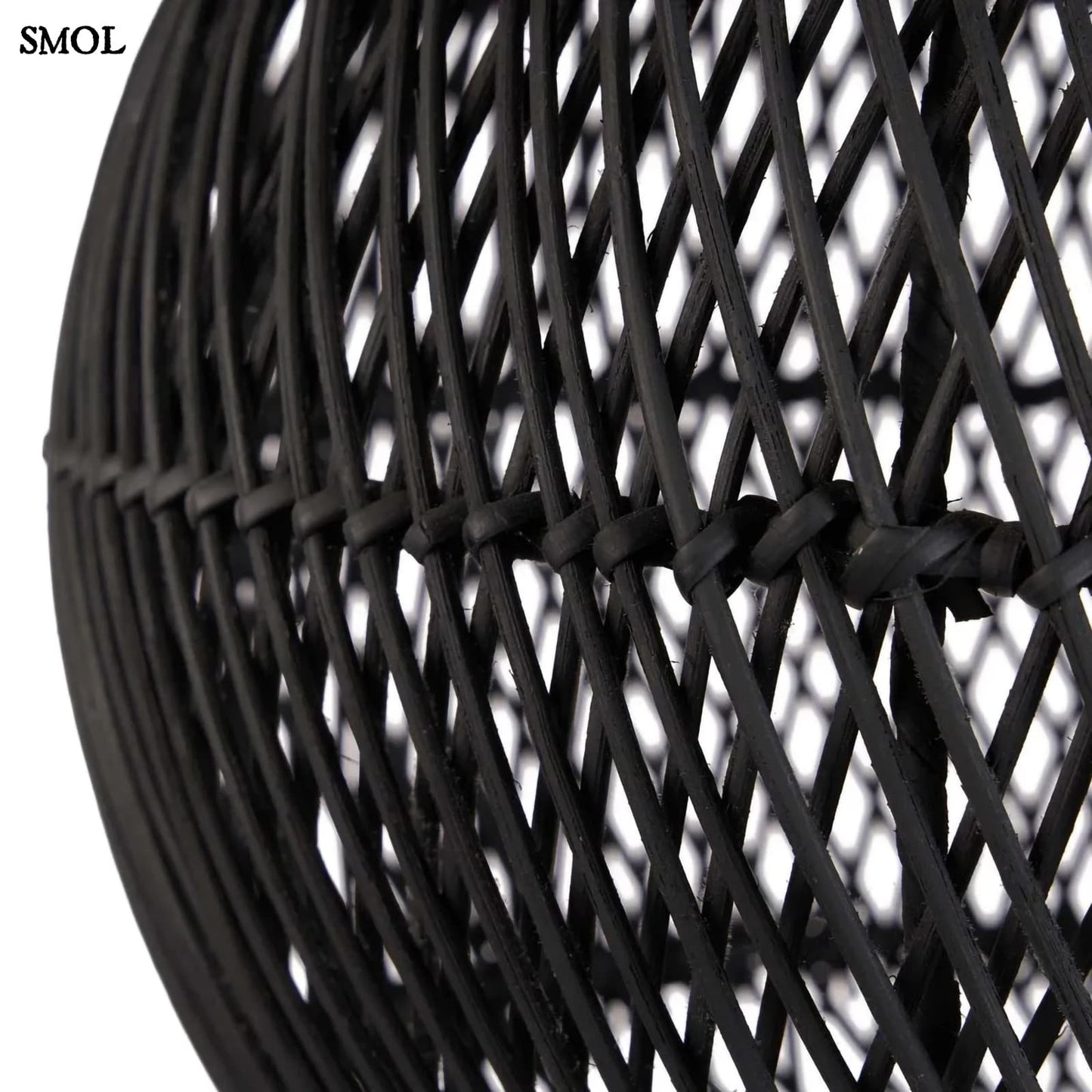 Természetes Rattan Függőlámpaernyő, ⌀30 cm | BUBBLE | SMOL - oldalról nagyítva
