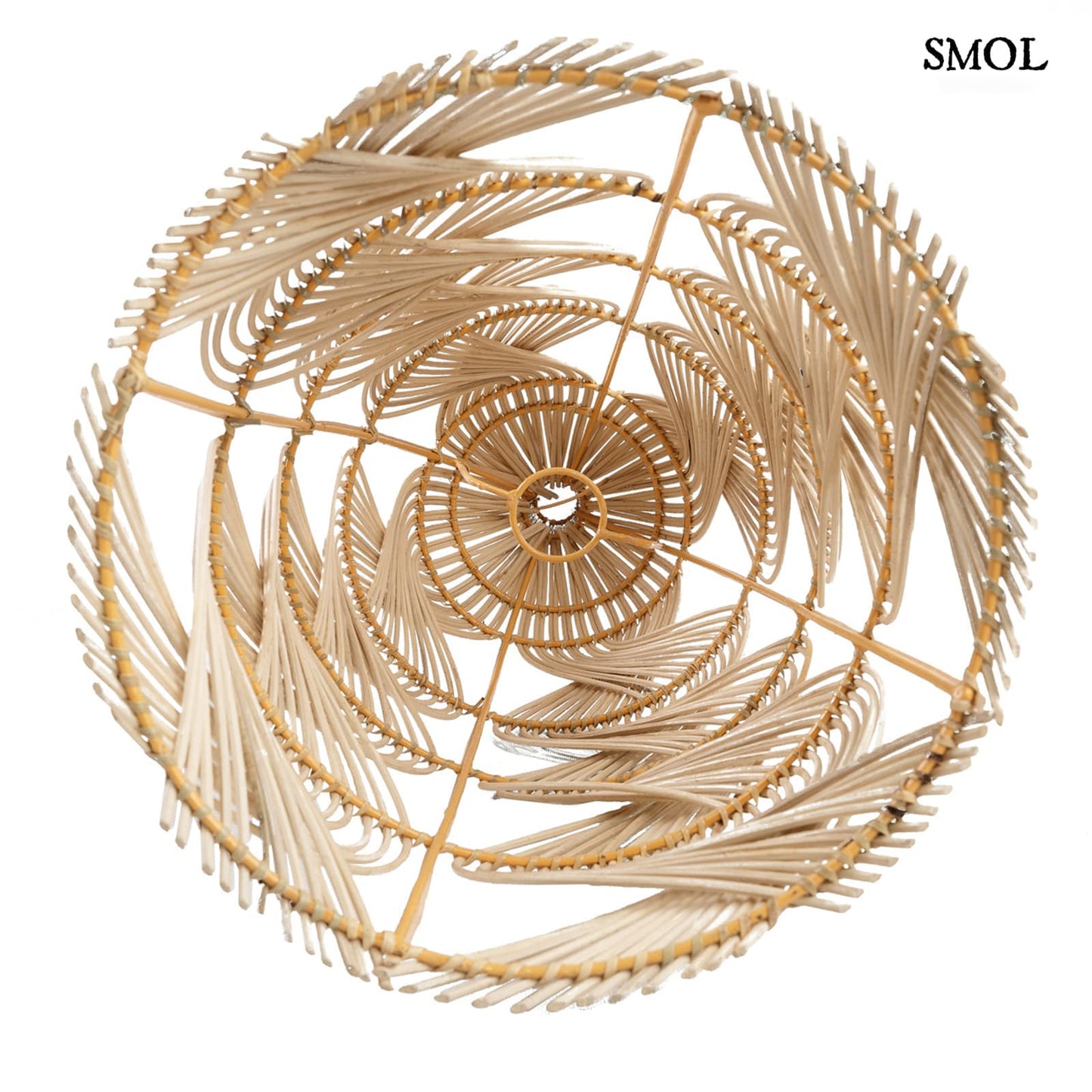 Természetes Rattan Lámpaernyő, 70 cm | GARAFFA | SMOL - alulról