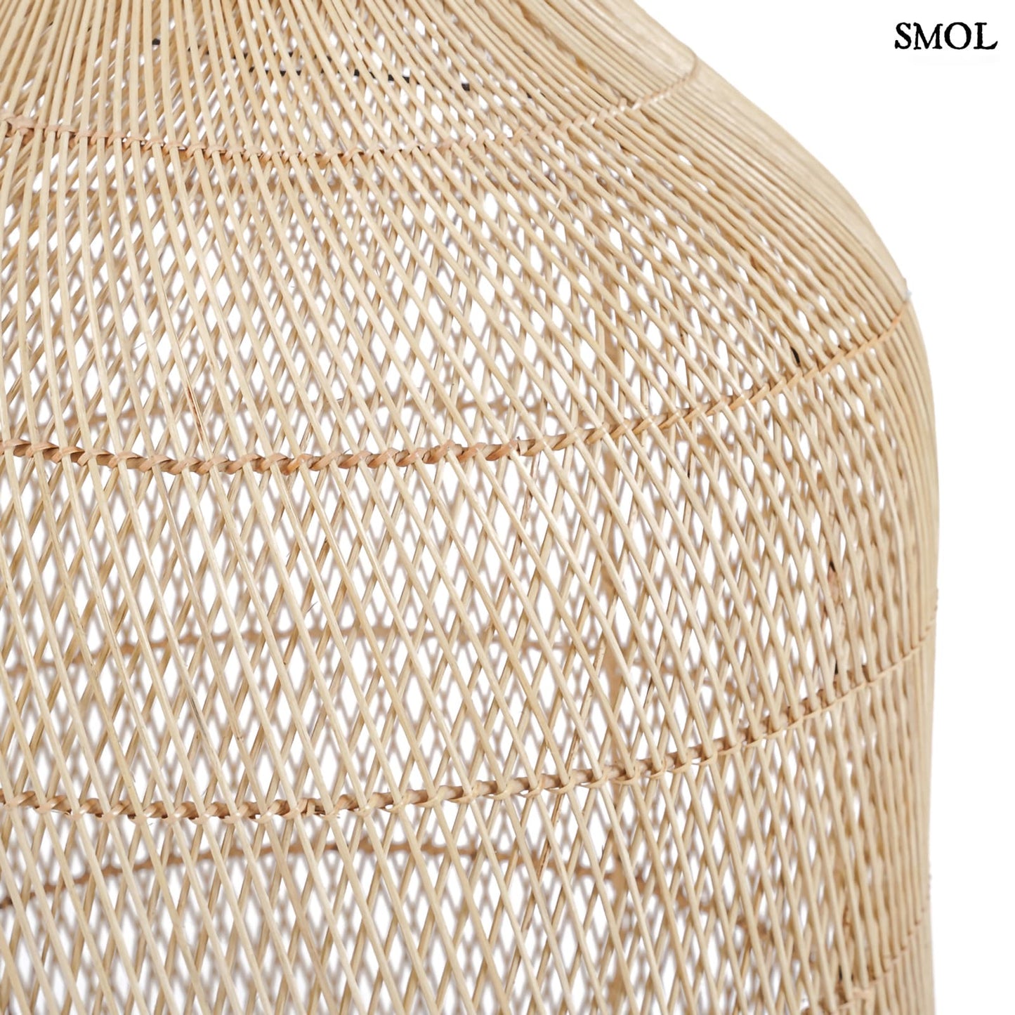 Természetes Rattan Lámpaernyő, 90 cm | KENDI | SMOL - rattan ív