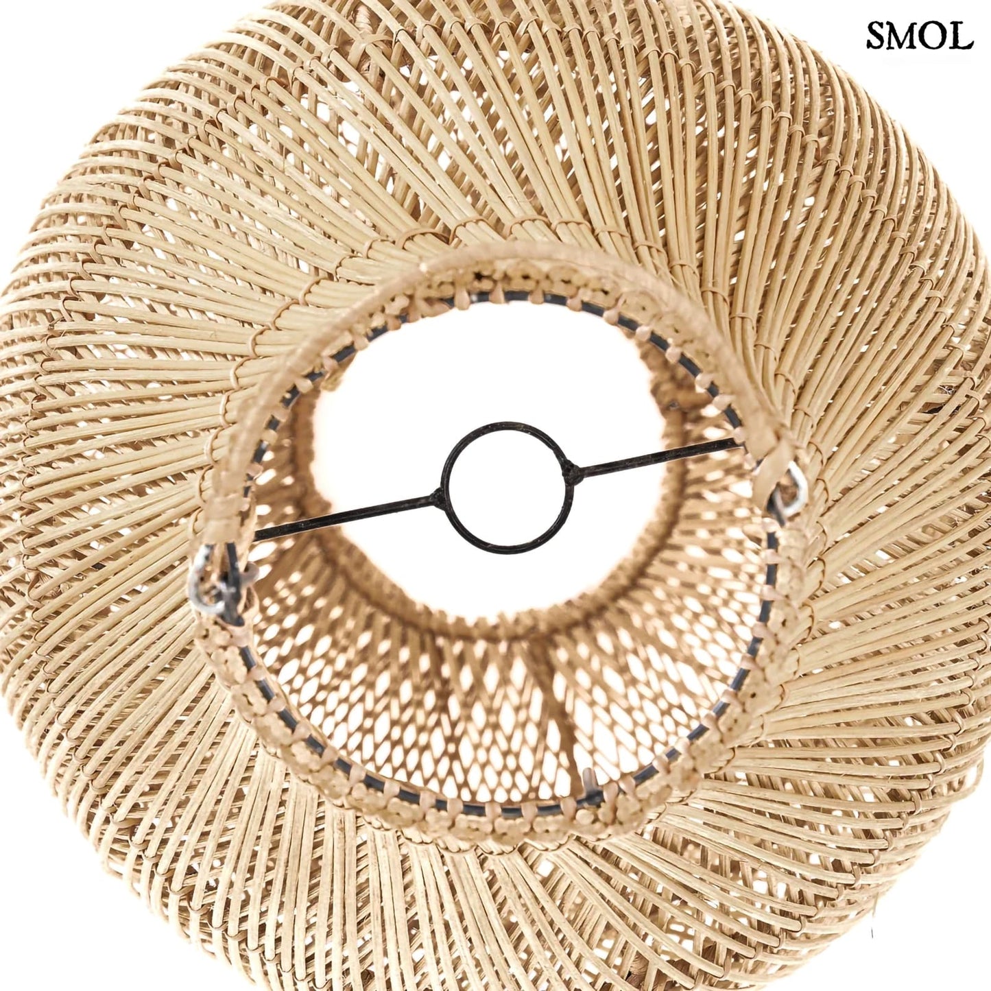 Természetes Rattan Lámpaernyő, 90 cm | KENDI | SMOL - felülről