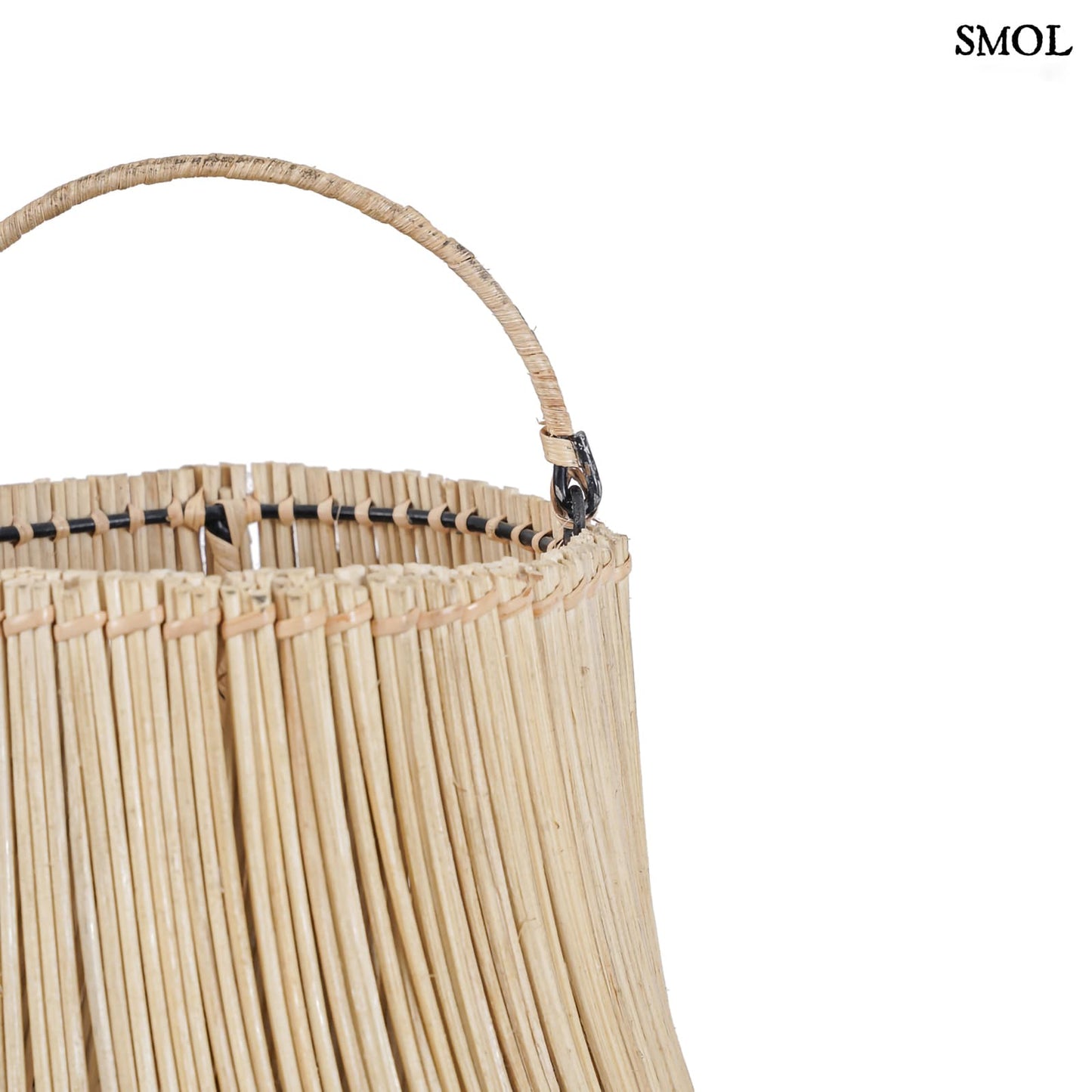 Természetes Rattan Lámpaernyő, 90 cm | KENDI | SMOL - felső rész nagyítva