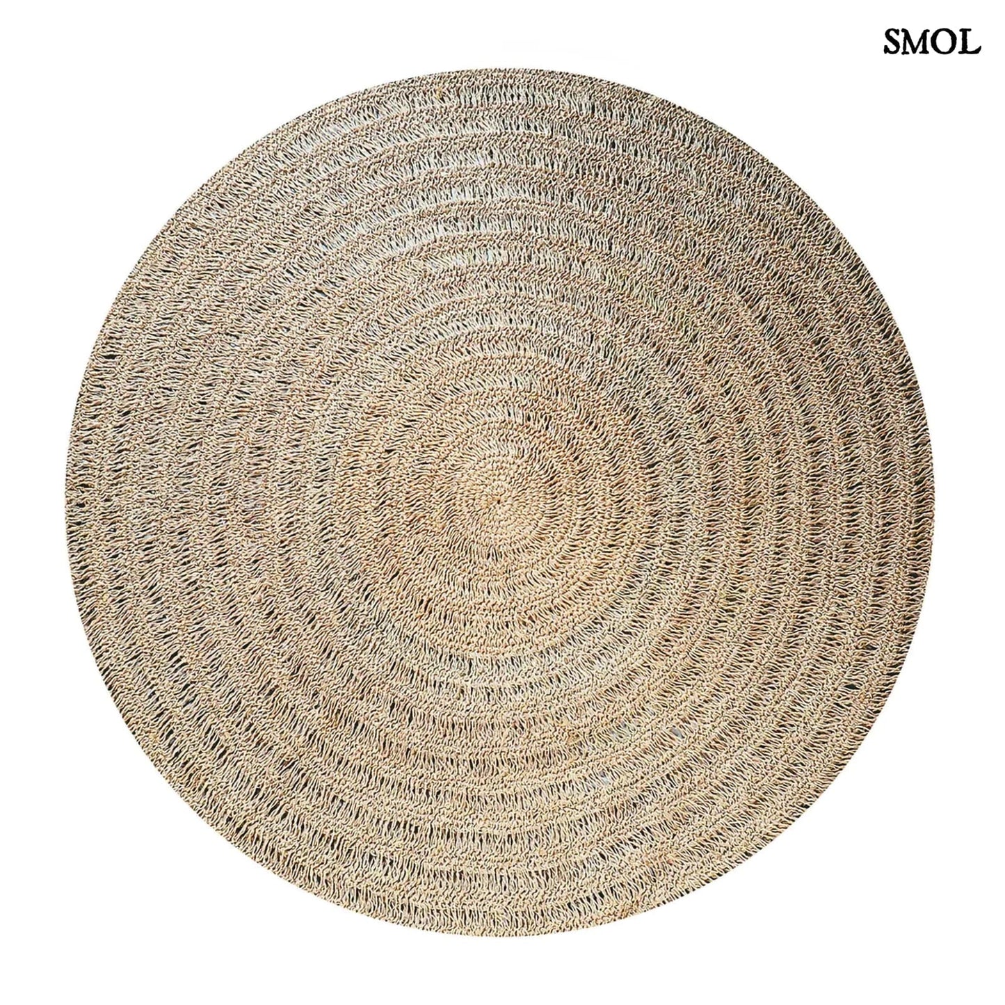 Természetes Tengerifű Szőnyeg, 150 cm | SEAGRASS CARPET - smol.hu - fehér háttérrel