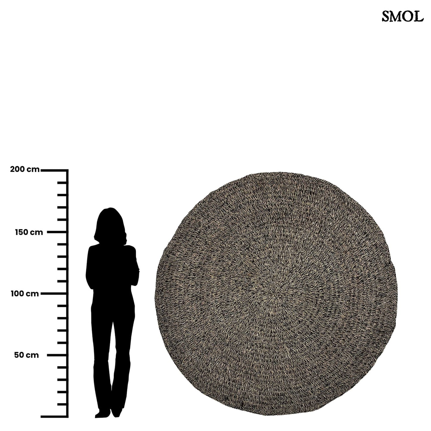 Természetes Tengerifű Szőnyeg, 200 cm | SEAGRASS CARPET