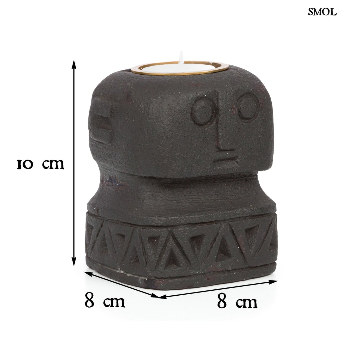SUMBA26, kő teamécsestartó, 10 cm - smol.hu