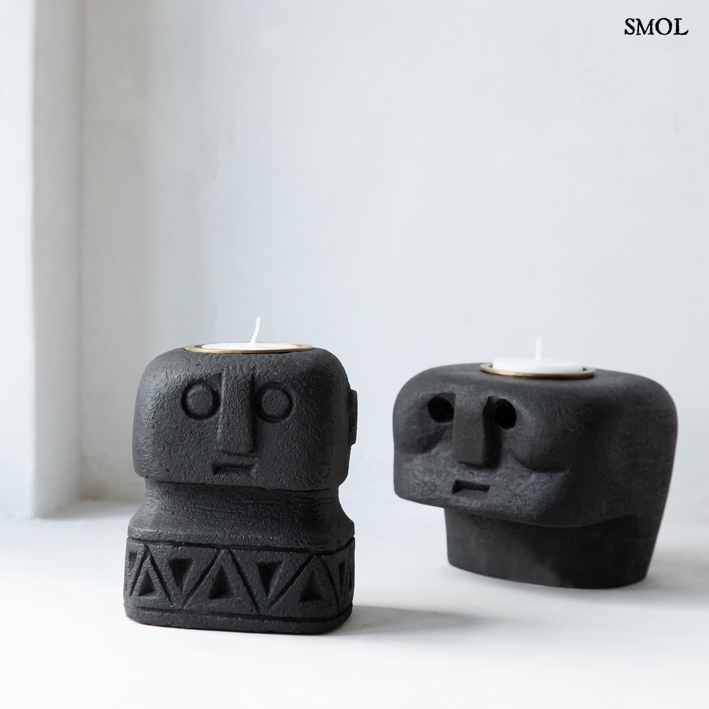 SUMBA26, kő teamécsestartó, 10 cm - smol.hu