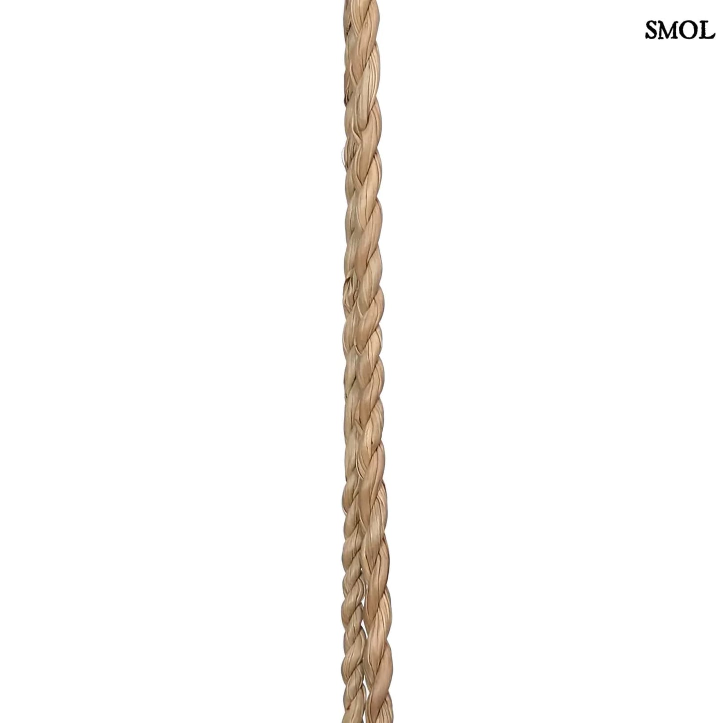 WOODEN BEADS, fekete, fa gyöngyös függődísz, 60 cm - smol.hu - zsinór nagyítva