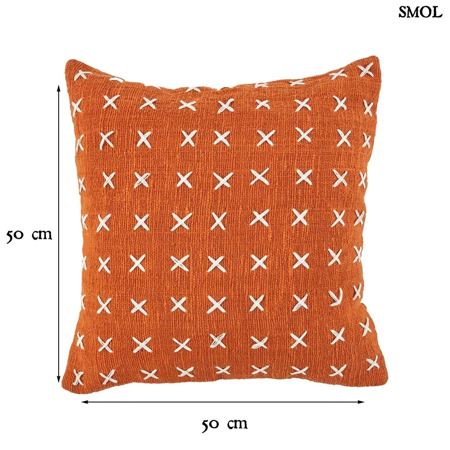 ZILION, pamut díszpárnahuzat, 50x50 - smol.hu - méretekkel