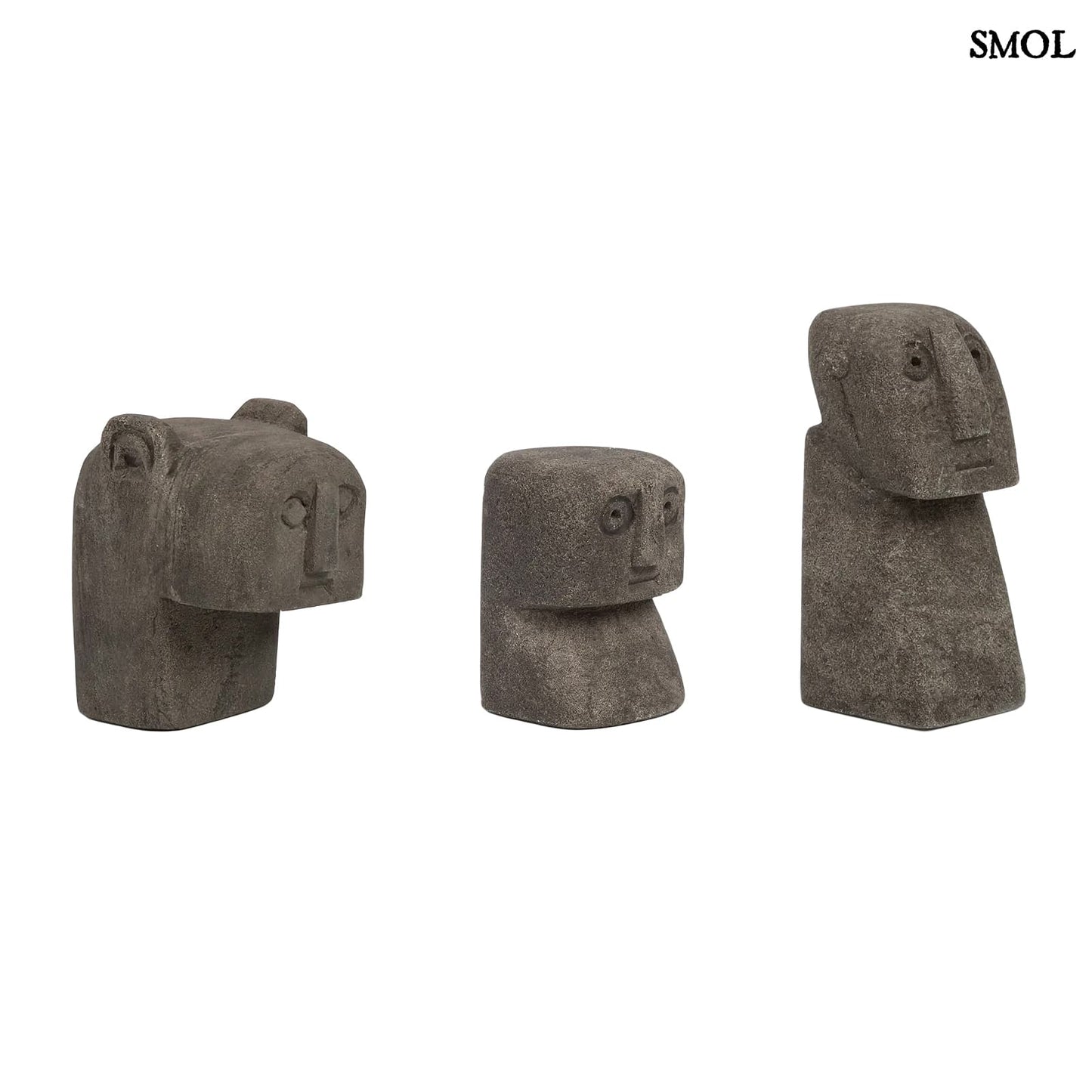 SUMBA25 , szürke kőszobor, 11 cm - smol.hu