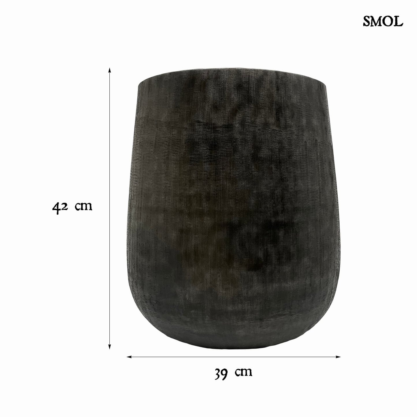 Virágtartó - fém, nagyméretű, 42 cm | DENALI - smol.hu - éretekkel