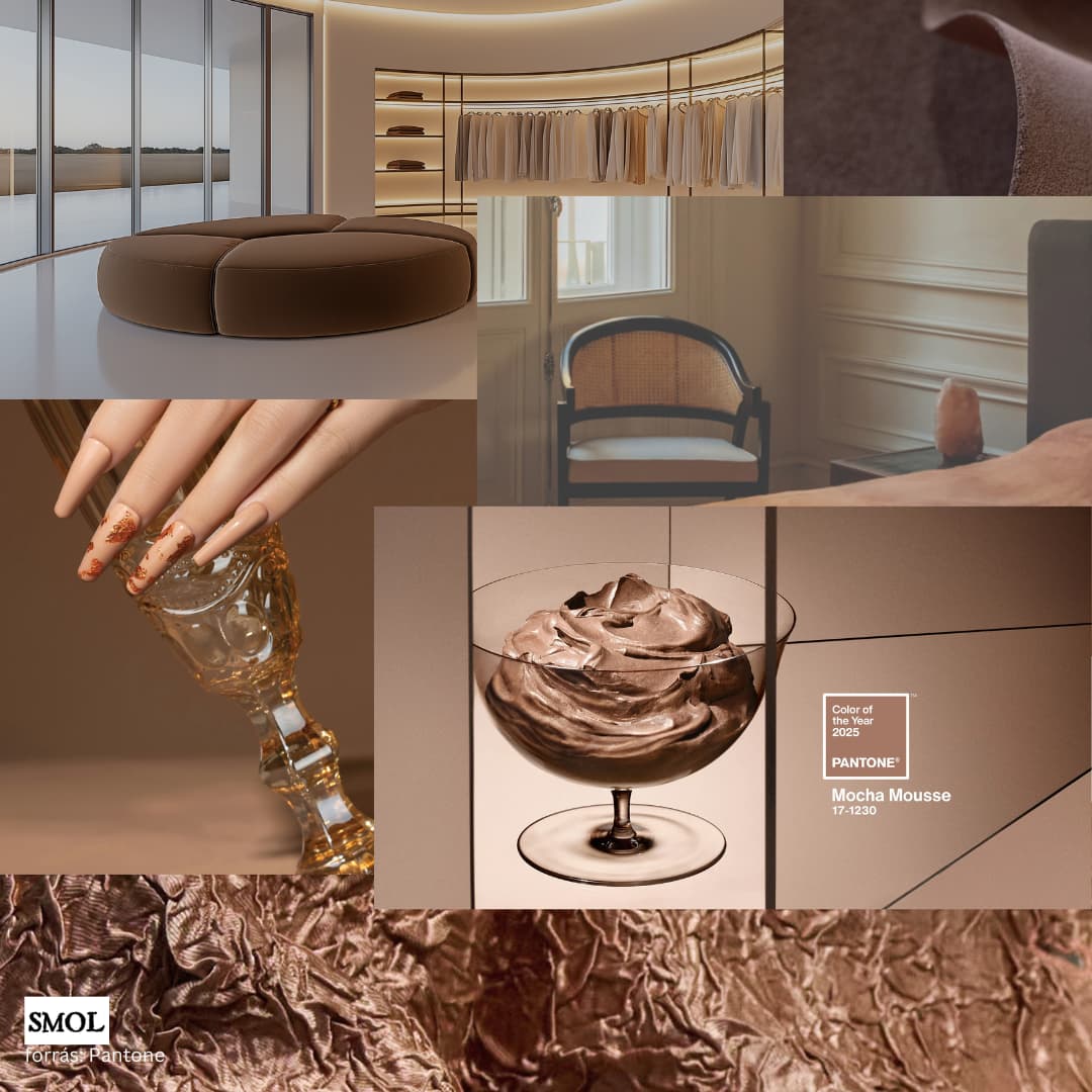 Pantone 2025-ös év színe: Mocha Mousse - SMOL