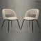Dining chair set - 2 pcs, upholstered | RAINBOW BEIGE