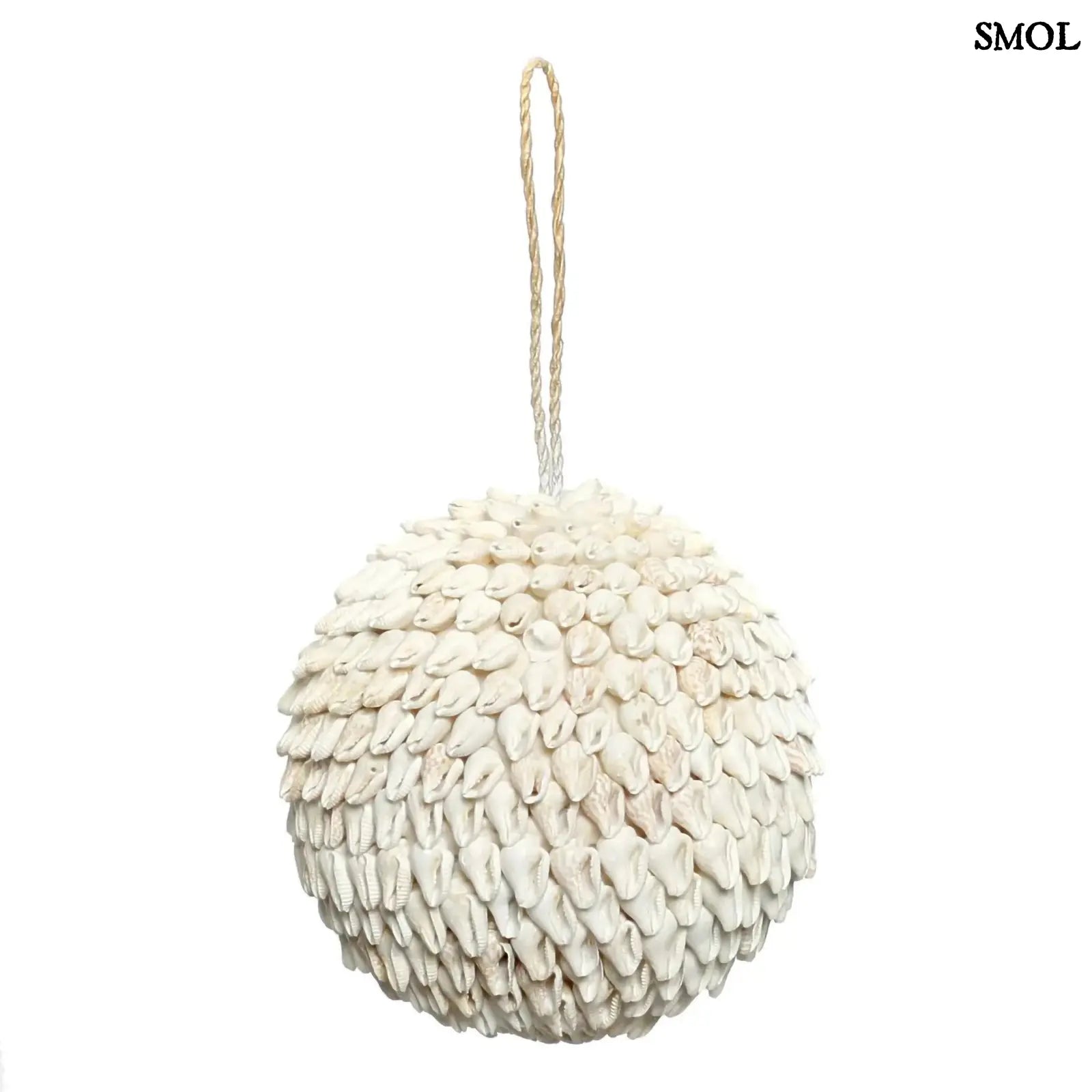 Kagyló függődísz – fehér, kerek, L | BUBBLE SHELL