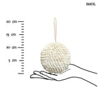 Kagyló függődísz – fehér, kerek, L | BUBBLE SHELL