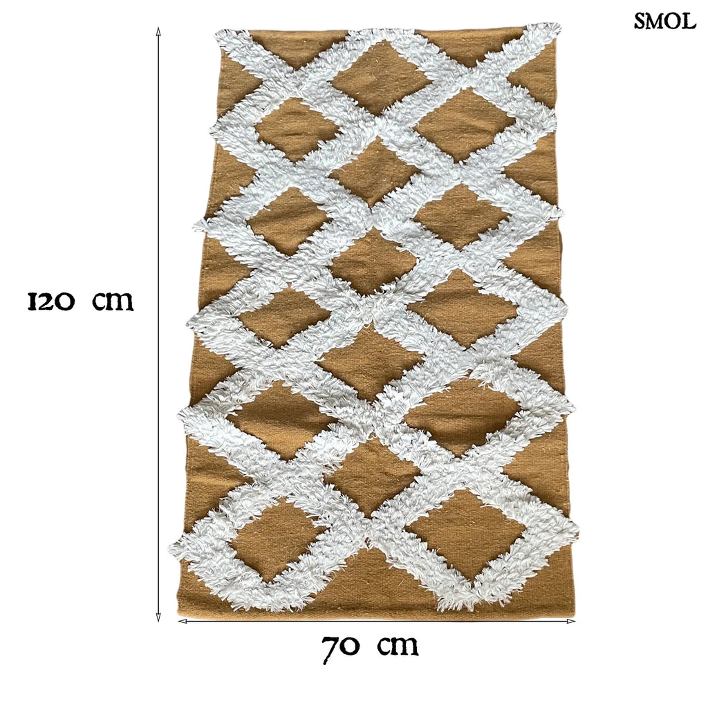 Gyapjúszőnyeg – kézzel szőtt, 120x70 | ARLETTE