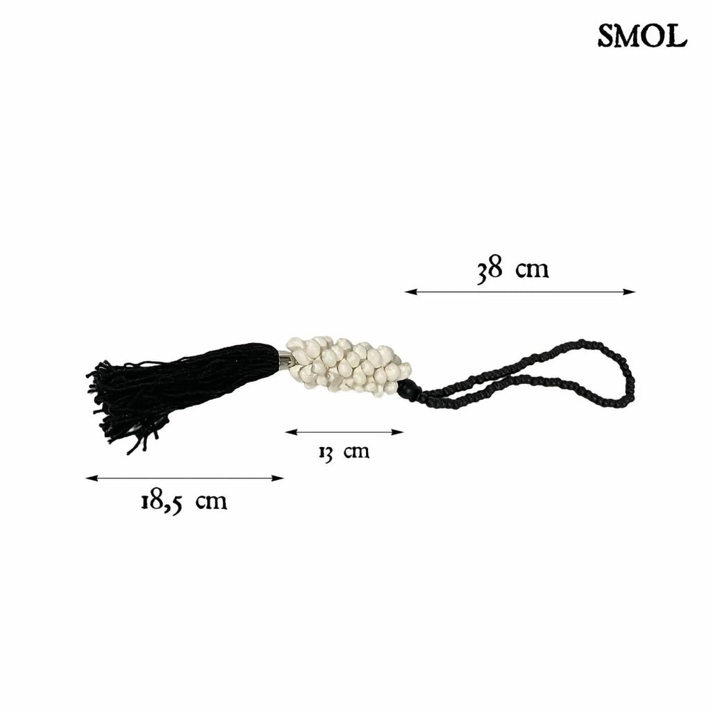 Kagylós Függődísz - fekete-fehér | KAWA