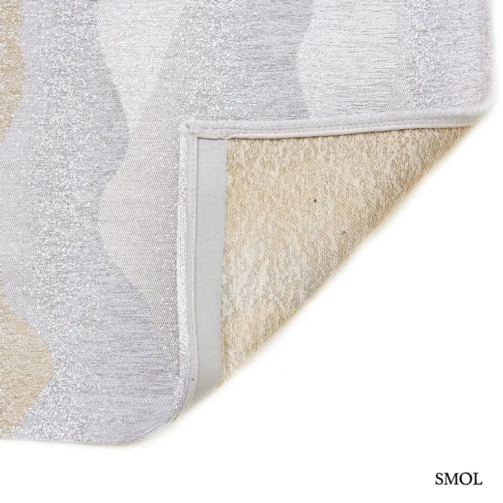 ECO RUG SUMMER bézs-szürke himalájai tájkép mintás szőnyeg, lapos szövés, 3 mm – kül- és beltéri, felhajtott sarokkal