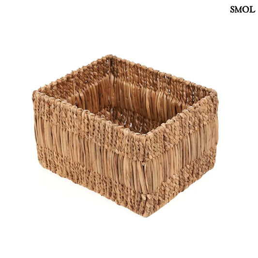 AKUKU, banánlevél tároló kosár, 39 cm - smol.hu - elfordítva, fehér háttérrel
