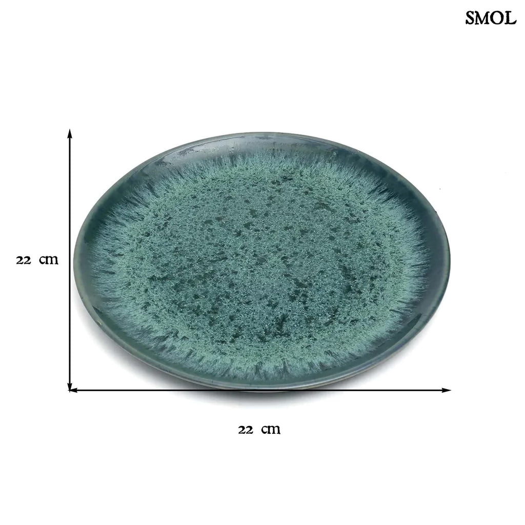 AQUA, salátástányér – 6 db-os készlet, ⌀22 cm - smol.hu - méretekkel