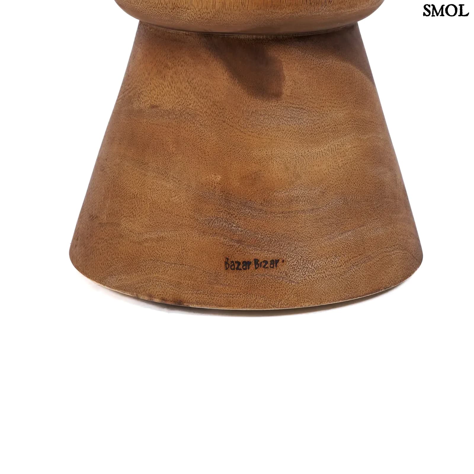 AUKAI - természetes fa kisasztal és ülőke - 45 cm - smol.hu - alsó rész nagyítva