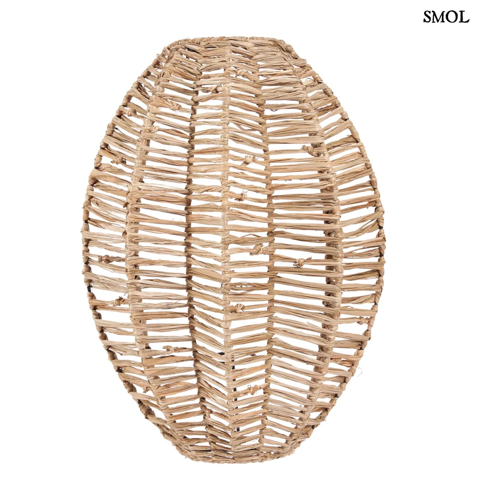 AVANTI - természetes raffia fali lámpaernyő - 40 cm - smol.hu - fehér háttérrel