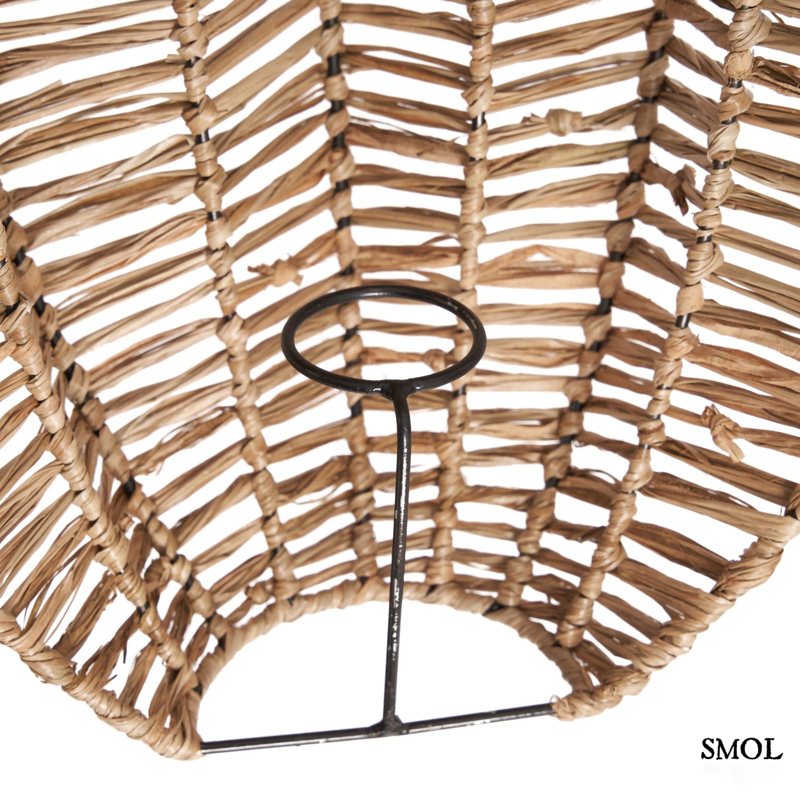 AVANTI - természetes raffia fali lámpaernyő - 40 cm - smol.hu - belülről