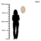AVANTI - természetes raffia fali lámpaernyő - 40 cm - smol.hu - méretarányosan