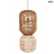 Álló- és Függőlámpaernyő - banánlevél és rattan, 60 cm | CHEMCHEM