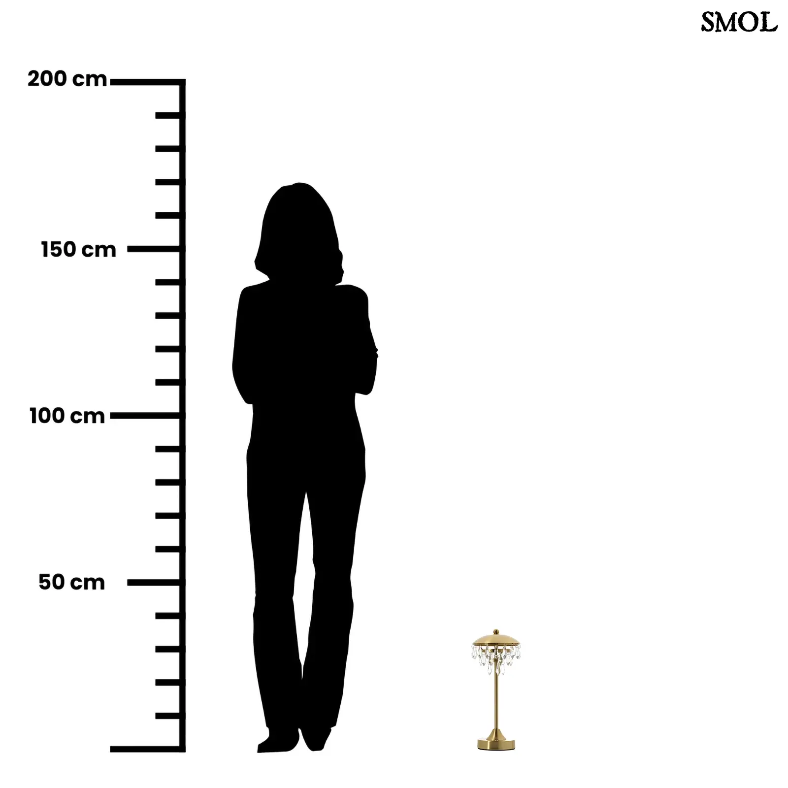 Asztali Lámpa Kristály Függőkkel – Vezeték Nélküli (LED) | CHANDELETTE