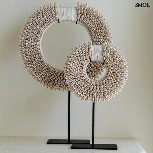 Asztali dekoráció kagylókkal, 45 cm | PAPUA SHELL DISC - smol.hu - két méretben