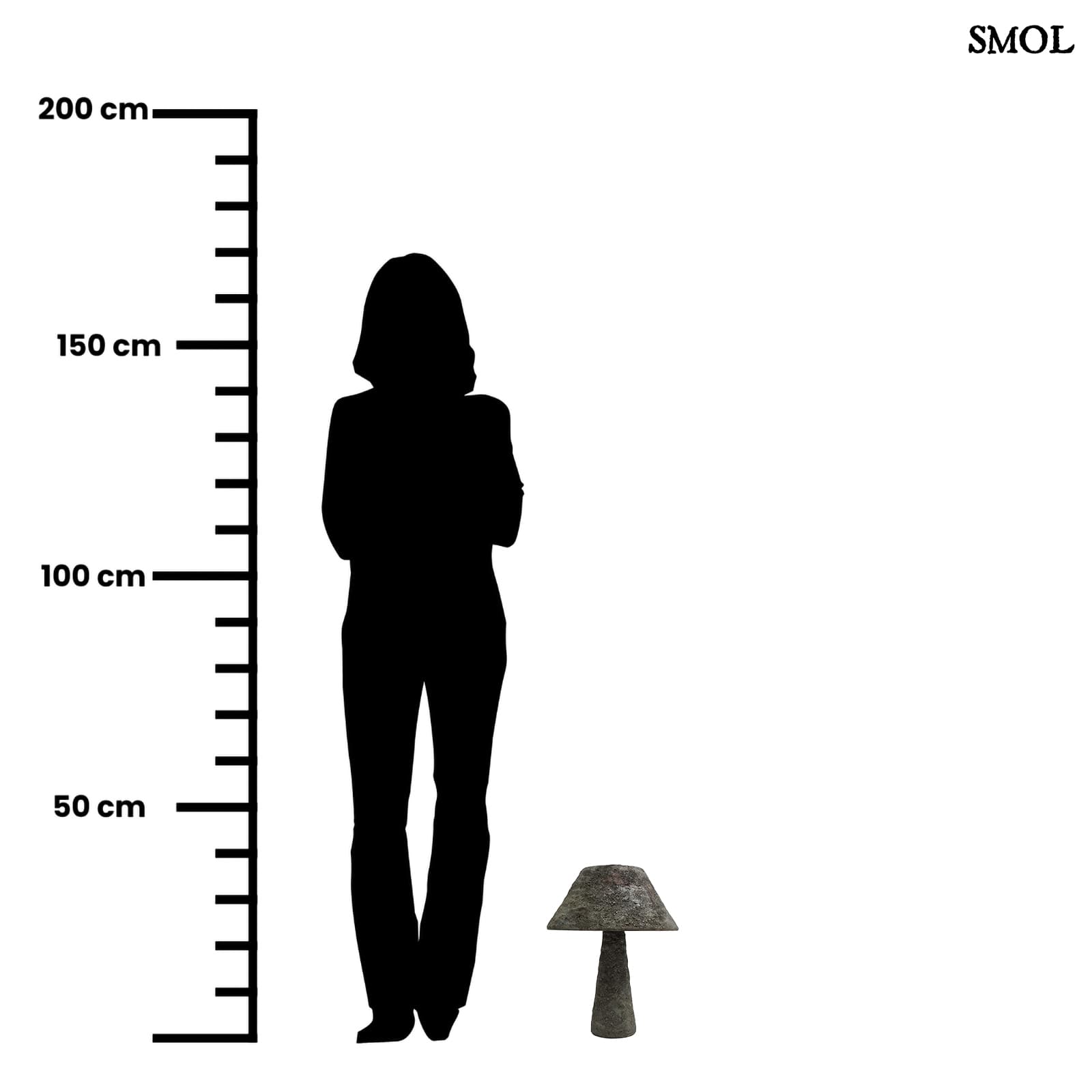 Asztali lámpa - beton, 38 cm | COSY | SMOL - méretarányosan