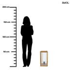 Asztali lámpa fa és üveg kombinációval | MARPA | SMOL - méretarányosan