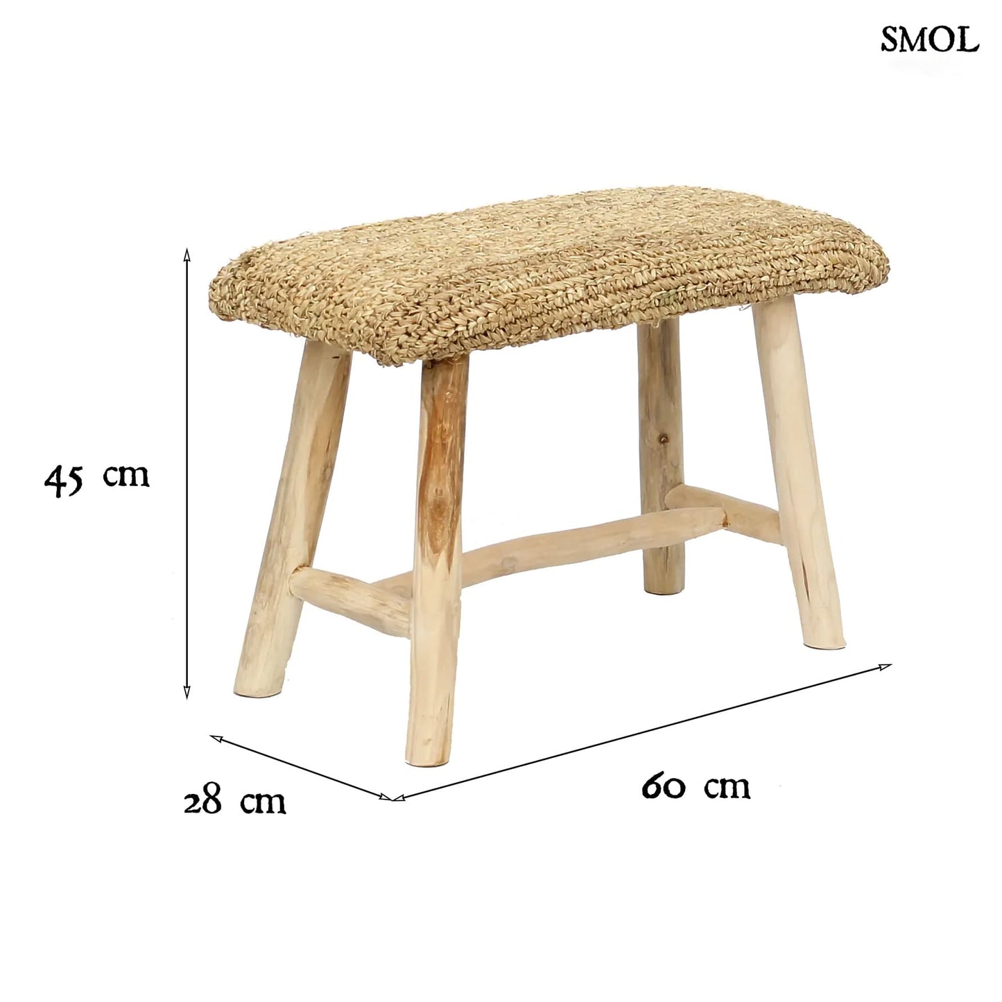 smol.hu -BALA, pad raffiával, 60 cm