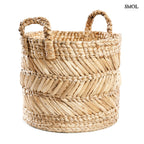 BANANA ZIGZAG - nagyméretű banánlevél tárolókosár- 40 cm - smol.hu  - fehér háttérrel