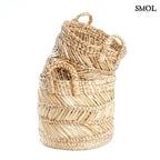 BANANA ZIGZAG - nagyméretű banánlevél tárolókosár- 40 cm - smol.hu  - két méretben