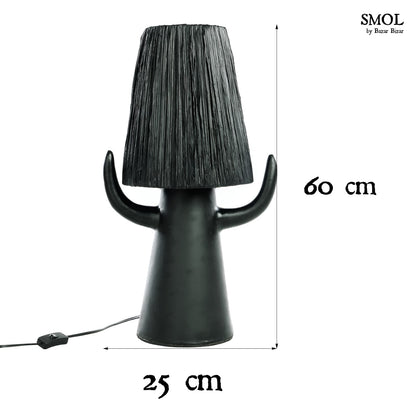 smol.hu- BILLY, fekete asztali lámpa, 60 cm méretekkel