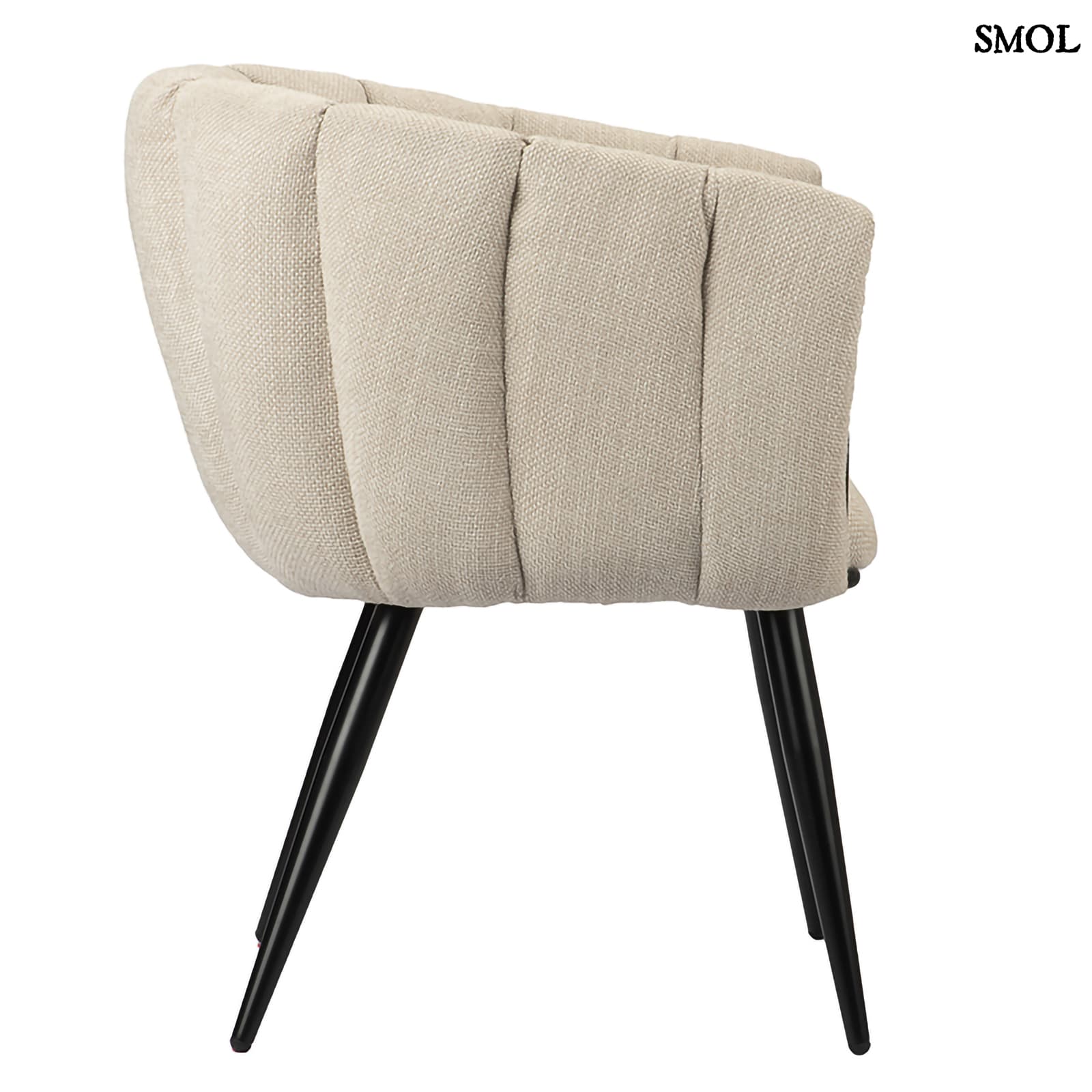 BREEZE BEIGE, 2 db kárpitozott étkezőszék - smol.hu - oldalról