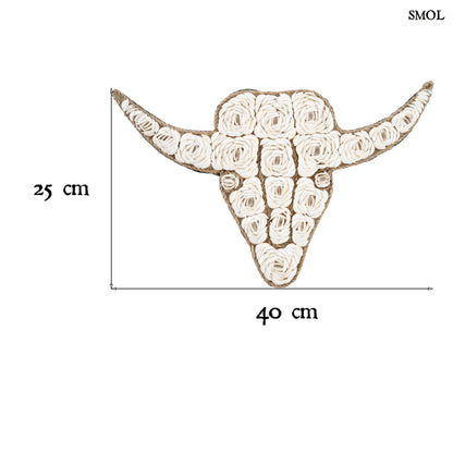 smol.hu -BULL, kagylós, fali dekoráció, 40 cm