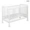 Babybett mit abnehmbarer Seitenwand und Gitterstäben, weiß | YAPPYUNO